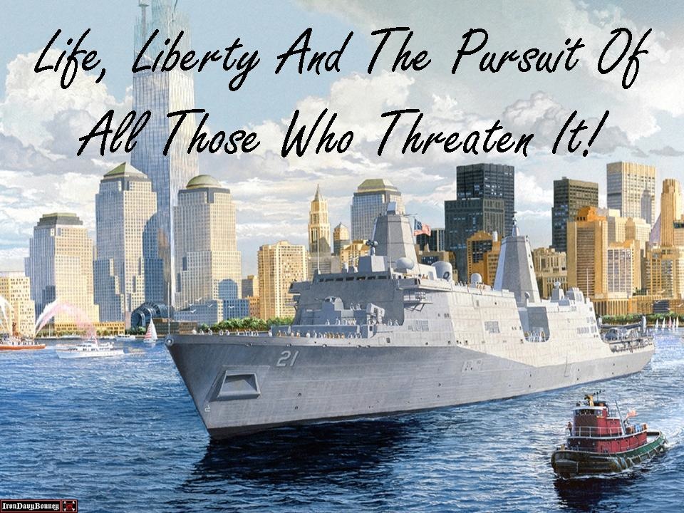 It was built with 24 tons of scrap steel from the World Trade Center. It is the fifth in a new class of warship designed for missions that include special operations against terrorists.