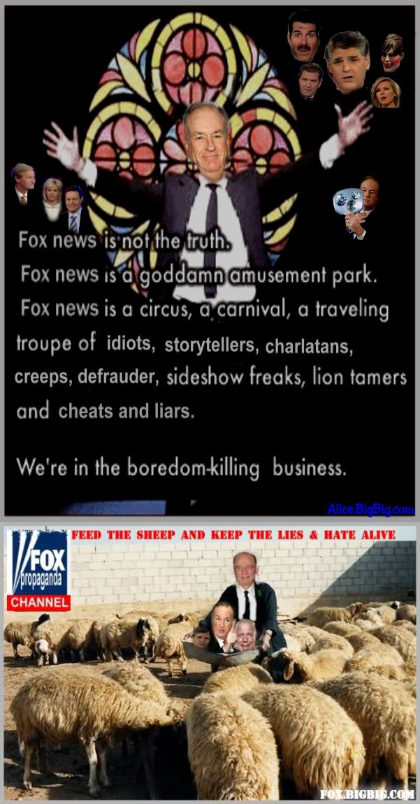 The Loser Channel, faux news all the time every time. Feed the sheep baa baa baa