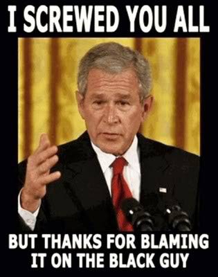 When Bush shoved it up our azzes Republicans didn't fix his mistakes they repeated the same shit over and over again while blaming on it on the other guy.
