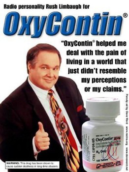 Oxycontin makes me say loud nonsensical things to my Republitard Tea Bagging Sheeple. Like good little sheep they believe every single bullshit I feed them. Such fools.
