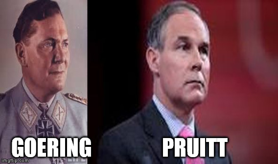 As Oklahoma Attorney General since 2011 Pruitt gave the go ahead for fracking. As a result earthquakes went from 47 a year in 2011 to 890 a year. Oh no it's not fracking critics claim, it's injection wells. Derr, you wouldn't have the latter if the former didn't occur.