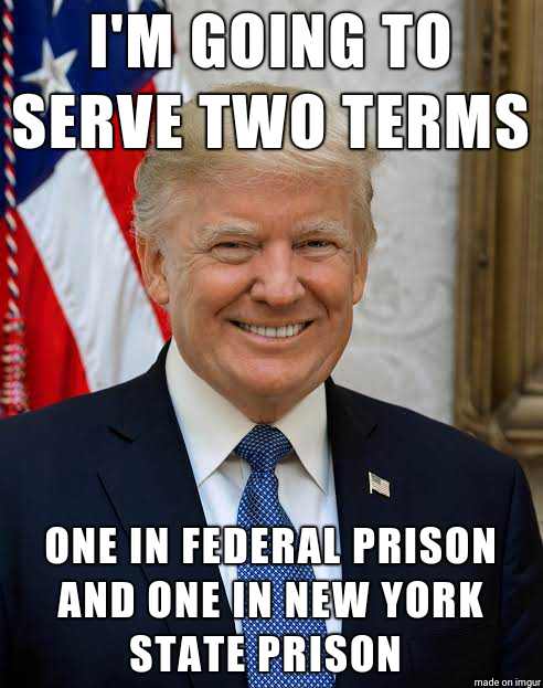 donald j. trump 2017 - I'M Going To Serve Two Terms One In Federal Prison And One In New York State Prison made on imgur