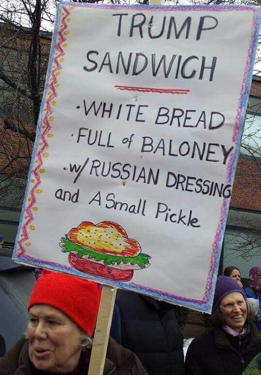 trump sandwich meme - Trump Sandwich White Bread Full of Baloney W Russian Dressing and A Small Pickle