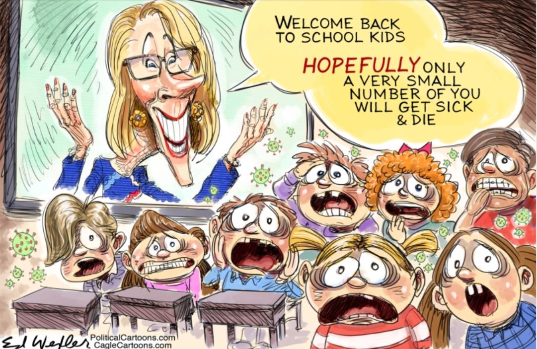 back to school political cartoons - Welcome Back To School Kids Hopefully Only A Very Small Number Of You Will Get Sick & Die 20 f El Welle political Cartoons.com Cagle Cartoons.com