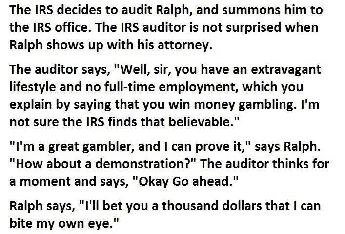 Gamblin' Man Bets His Way Out Of An IRS Audit
