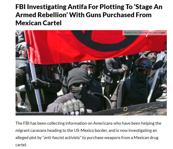 Domestic Terror Group ANTIFA Bought Guns from Cartel to Stage Revolt