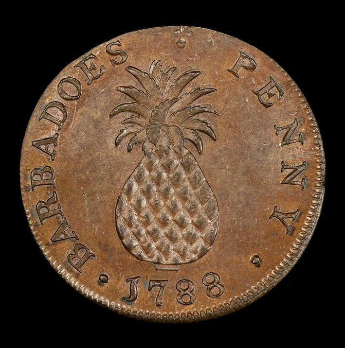 Barbados Pineapple Penny. 1788.