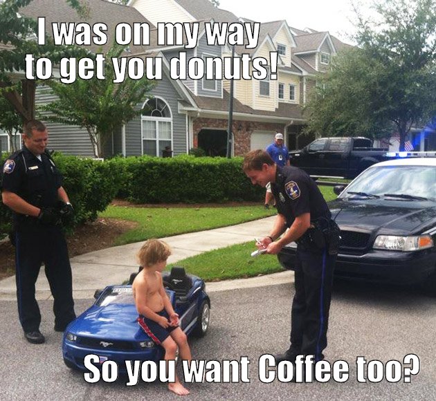Cops love donuts!