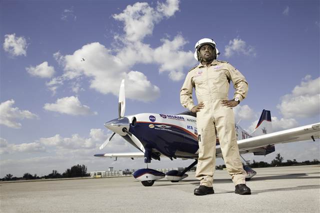 Youngest person to fly solo around the world 23 years old