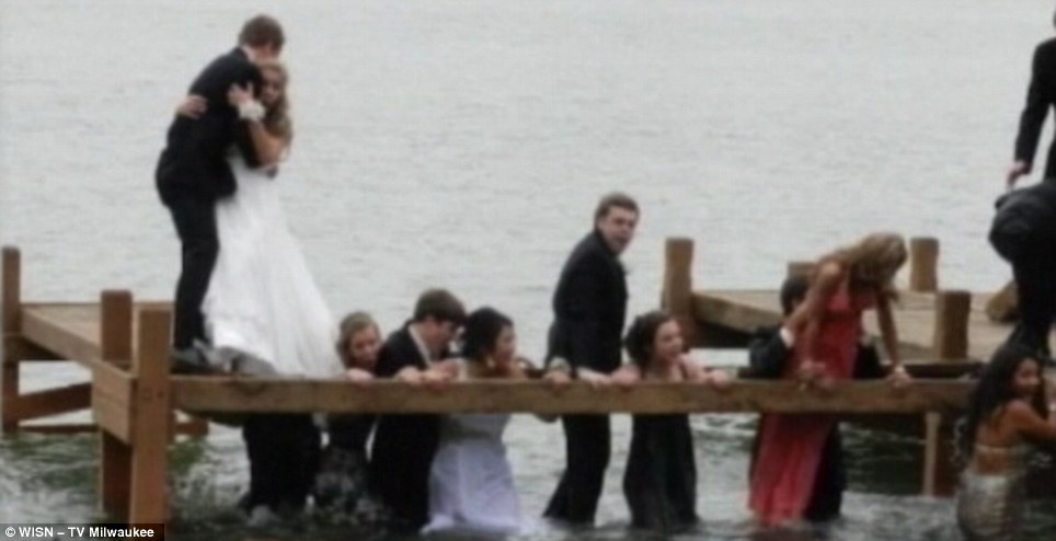 Pier Collapses While Teens Pose For Prom Pictures