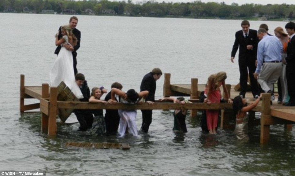 Pier Collapses While Teens Pose For Prom Pictures