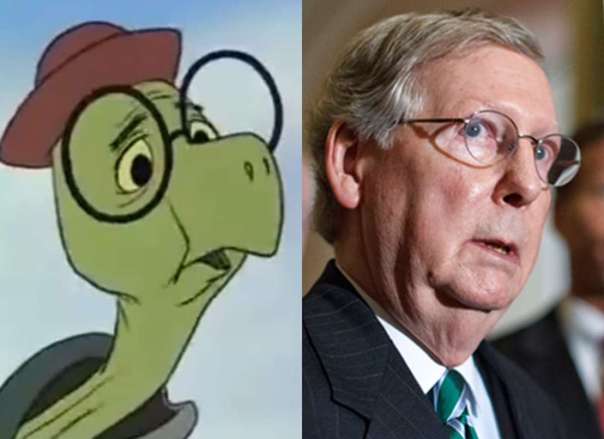 Senate Minority Leader Mitch McConell R-Ky.  Toby Turtle Robin Hood