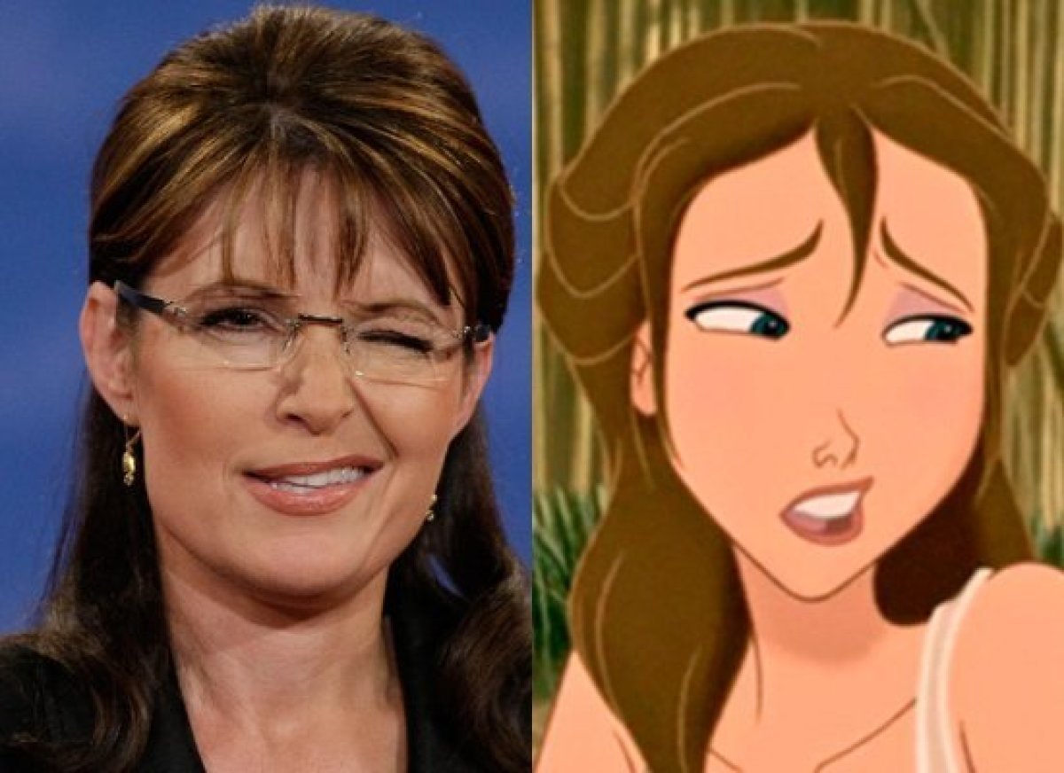 Former Alaska Gov. Sarah Palin R  Jane Tarzan