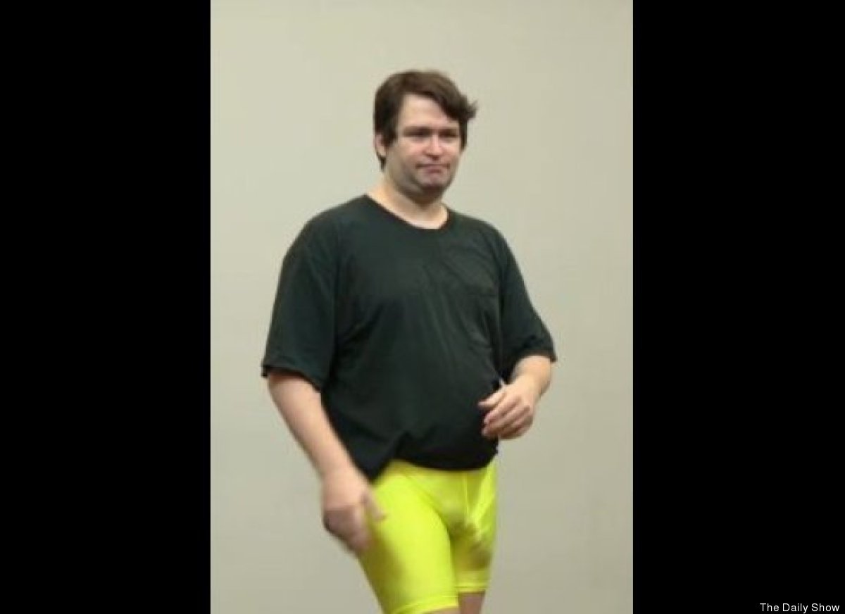 As he passed through airport security, Jonah Falcon said a younger security guard felt threatened by his "very noticeable" package -- and interpreted it as a biological threat. He's 9 inches flaccid and 13 and a half erect.