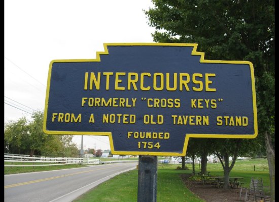 intercourse - Intercourse Formerly "Cross Keys" From A Noted Old Tavern Stand Founded 1754
