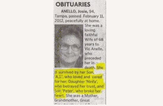 Weird Obituaries
