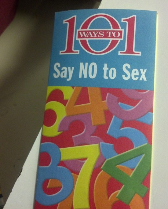 101 ways to say no to sex pamphlet - 101 Ways To Say No to Sex