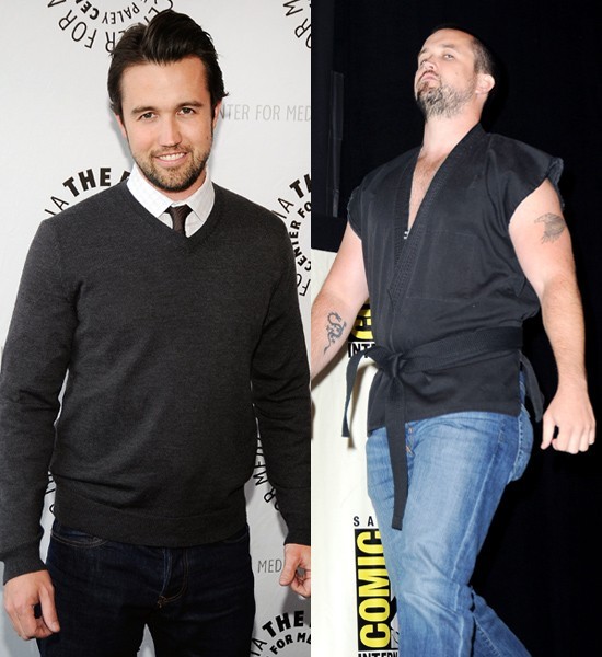 Rob McElhenney in Its Always Sunny in Philadelphia 2011Packed on 52 pounds for the sake of comedy before shooting Season 7 of the series