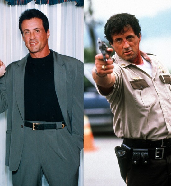 Sylvester Stallone in Cop Land 1997Gained 40 pounds