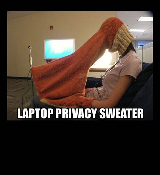 computer privacy screen - Laptop Privacy Sweater