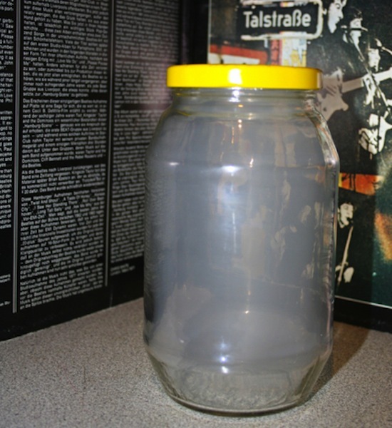 Beatles' George Harrison's ghost in a jar.