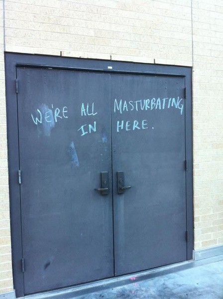 door - Were All In Masturbating Here