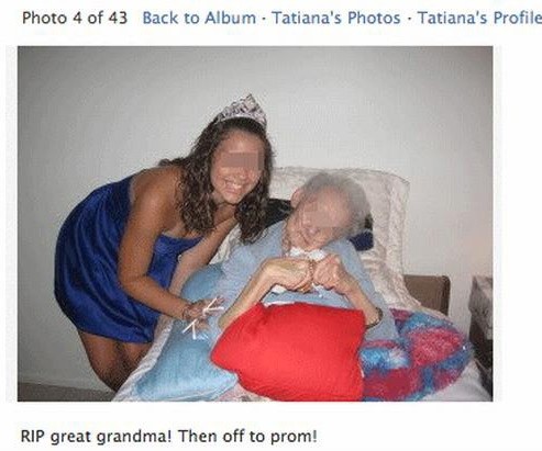 rip grandma off to prom - Photo 4 of 43 Back to Album . Tatiana's Photos Tatiana's Profile Rip great grandma! Then off to prom!
