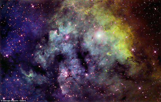 Heart-shaped: The twinkling CED 214 emission nebula in the Cepheus constellation