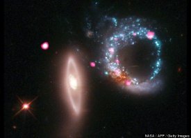 Arp 147 composite black holes -- obtained Feb 15, 2011