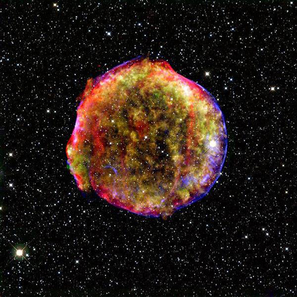 This undated photo shows a classic type 1a supernova remnant