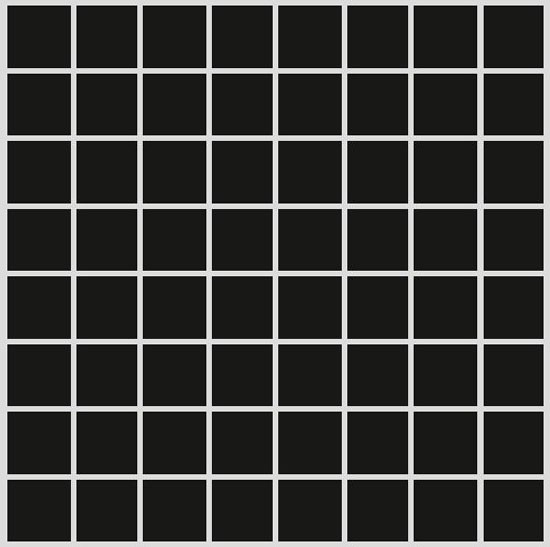 Gray Dots If you look at the picture long enough, gray dots will start to appear at the intersections of each line, but when you try to focus on one of the gray dots, it will disappear.