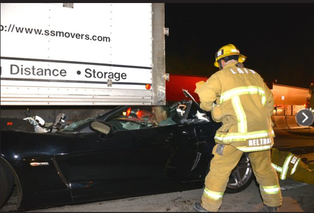 Corvette Driver Escapes Decapitation In Crash By Ducking