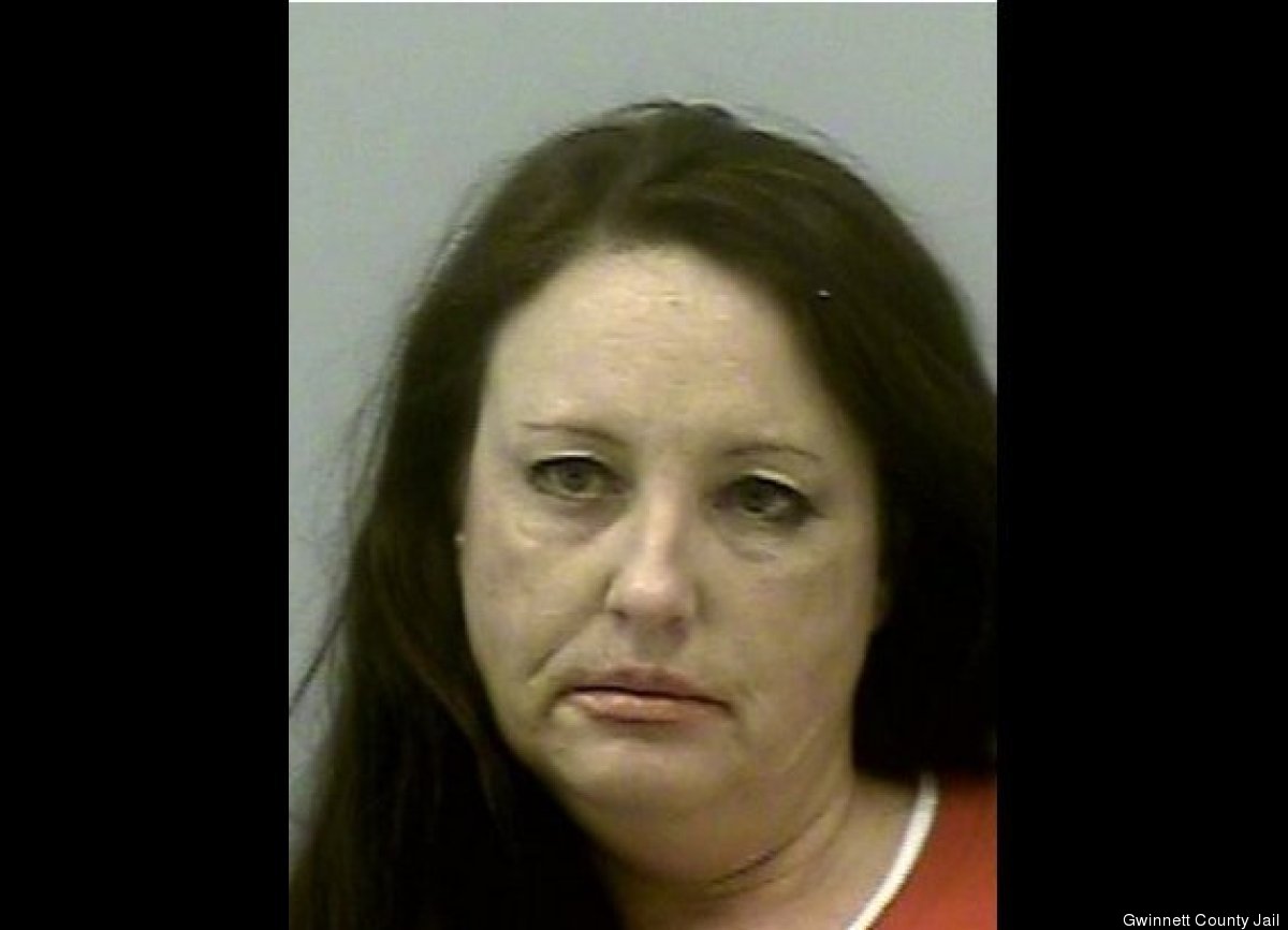 Jana Lawrence, 46, of Dacula, Ga., is accused of wreaking havoc at two restaurants Saturday, by groping, licking and flashing fellow patrons before being arrested.