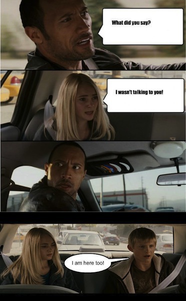The Rock Driving