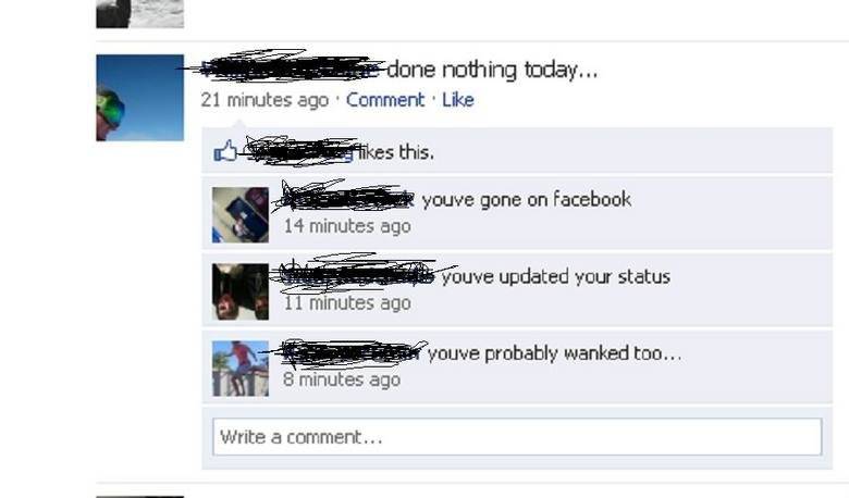 funny facebook status