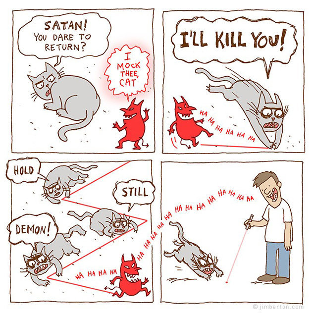 Cat vs devil