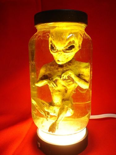 Alien Baby in a Jar, X files, UFO, Movie Prop, Alien Fetus