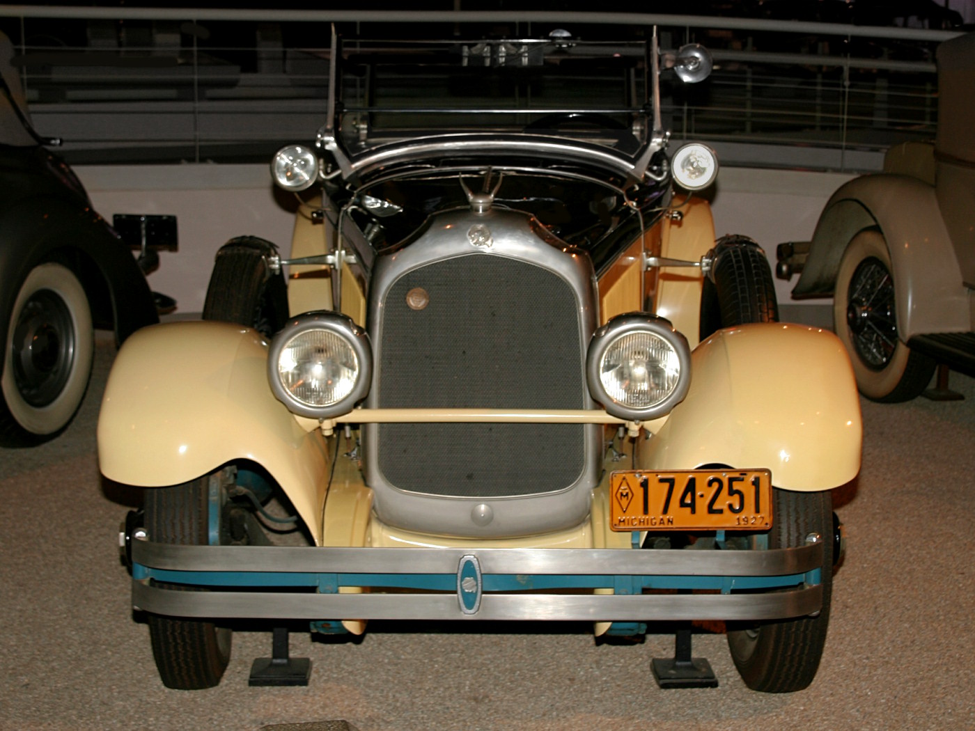 1927 Chrysler Imperial Sportif Dual Cowl Phaeton Yellow  Black fv H Ford Museum CS