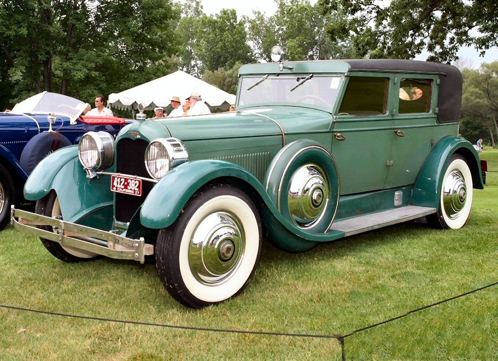 1927 Duesenberg Model X 4-Door Sedan Green fvl