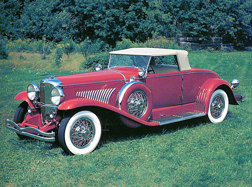 1928 Duesenberg Convertible Coupe Red fvl