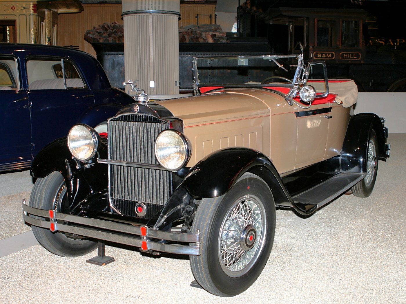 1929 Packard 100 MPH Speedster Roadster 130 HP, 5,260 Tan  Black fvl H Ford Museum CL