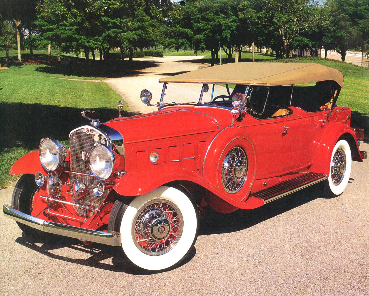 1930 Cadillac V-16 Dual-Cowl Sport Phaeton Red fvl