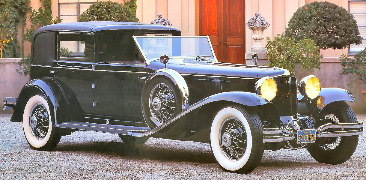 1930 Cord L-29 Town Car by Murphy stitched Black fvr