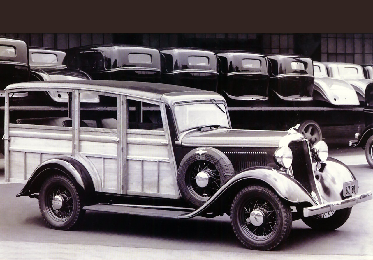 An intriguing collection of cars manufactured in 1933...