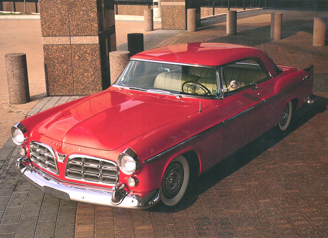 1955 Chrysler C-300 at Chrysler Technology Center Lobby Red High