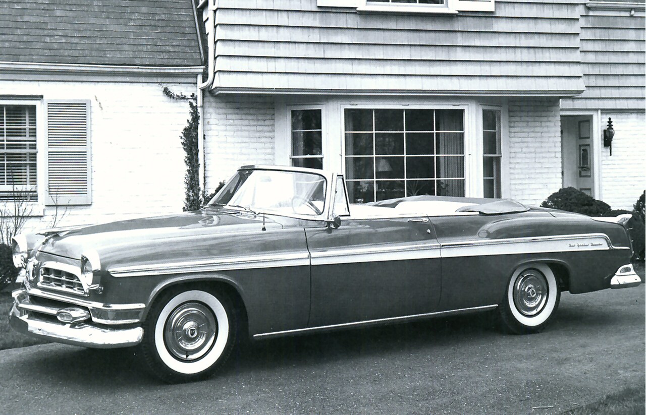 1955 Chrysler New Yorker Convertible BW