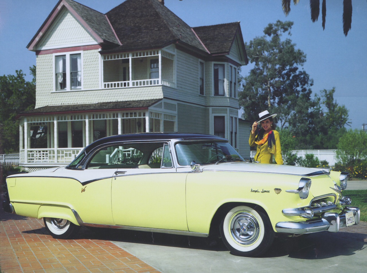1955 Dodge Custom Royal Lancer Hardtop Coupe Yellow, White  Black