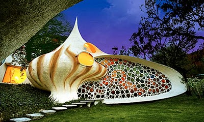 The Nautilus Mexico City. Architect Javier Sensonian practices what he calls bio-architecture, a style that has led him to design buildings shaped like snakes, whales and several other creatures. The Nautilus was created to imitate the cephalopods shell, and its cavernous interior is filled with vegetation and small trees. Its not common that you would see a home of this design ascetic, architect Peter Koliopoulos says. However, its very enlightening and something that we can all learn from.