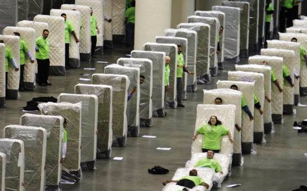 meanwhile at the mattress factory
