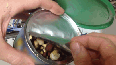 You have to be careful when you open a can of mixed nuts in space.
